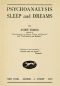 [Gutenberg 44085] • Psychoanalysis, Sleep and Dreams